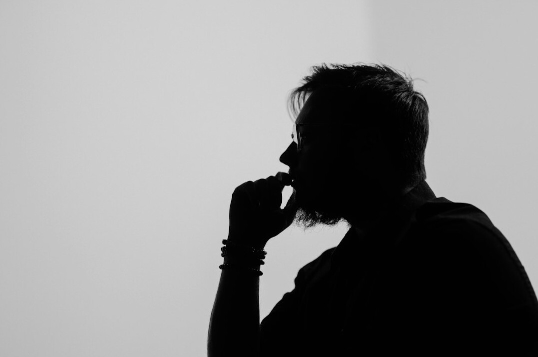 mystery writer thinking
