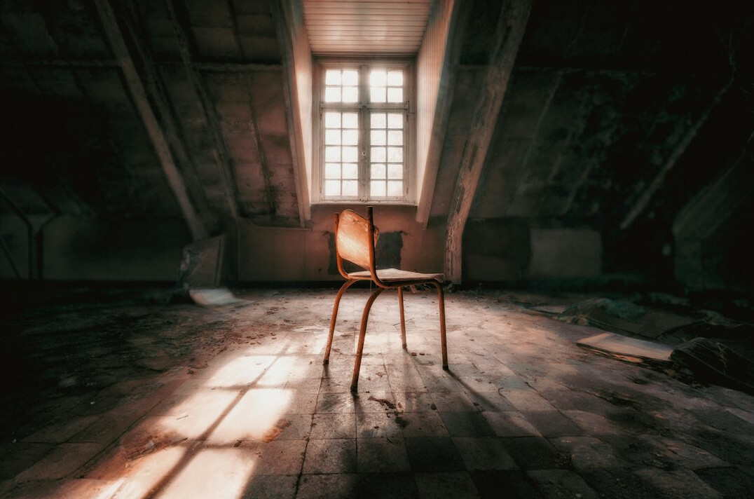 old abandoned house interior